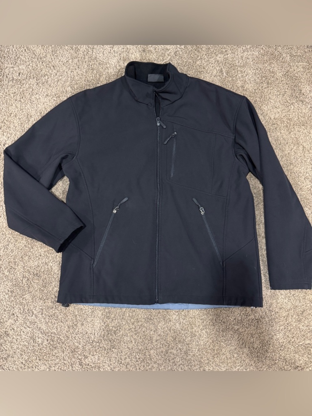 Athletech Black Lightweight Zip-Up Shirt Jacket